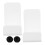 2Sets Muurbevestigde Acryl Hoofdtelefoonhouder Wit 1