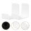 2Sets Muurbevestigde Acryl Hoofdtelefoonhouder Wit 4