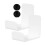 2Sets Muurbevestigde Acryl Hoofdtelefoonhouder Wit 11