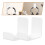 2Sets Muurbevestigde Acryl Hoofdtelefoonhouder Wit 6
