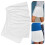 1Man Draagbare Badhanddoek Badrok Privacybescherming Wit Microfiber 9