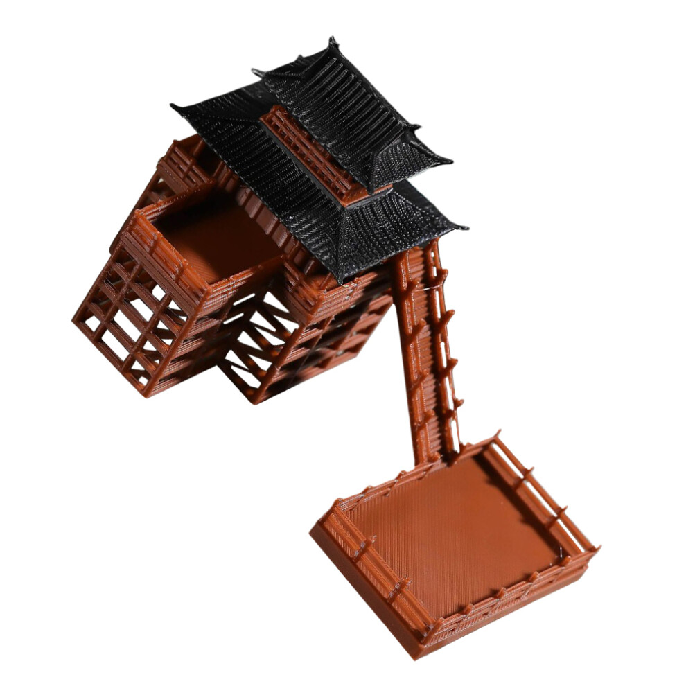 Realistyczny Model Domu Palach Ogrodu, Bonsai, Akwarium-image