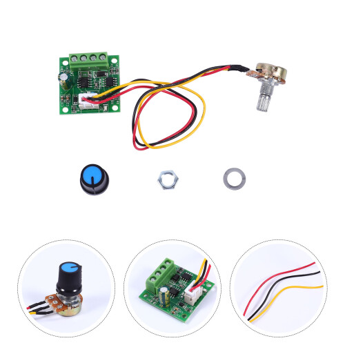 Controlador Velocidade Motor Cc 1,8 12 V Módulo Pwm Verde 2