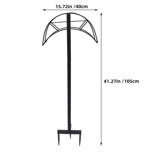 Suporte Para De Autônomo Metal Preto 1