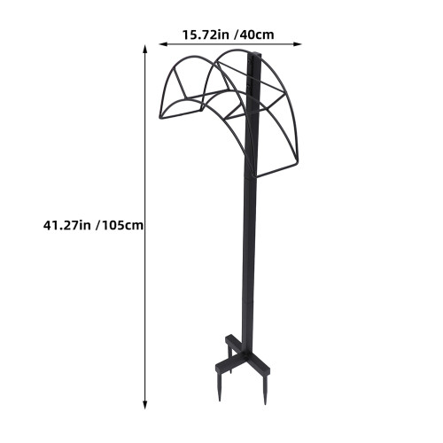 Suporte Para De Autônomo Metal Preto 2