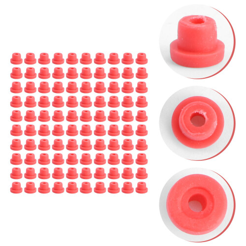 100 Unidades Almofada Silicone Bobina Ilhós 2