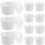 Parfait Becher Mit Weißem Papier Kunststoff 50 Sets 1
