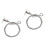 Wire Hooks Picture Hanger Silver Carbon Steel 2pcs 1
