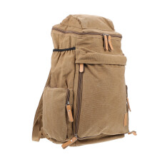 1St Praktische Khaki Canvas Rugzak Outdoor