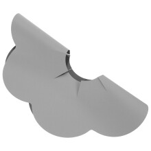 Gas Herdschutz Mit Glasfaserabdeckung Für Die Küche Grau 1 Stück