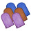 Badehandschuhe Blau 6 9,04x5,70x0,39 1
