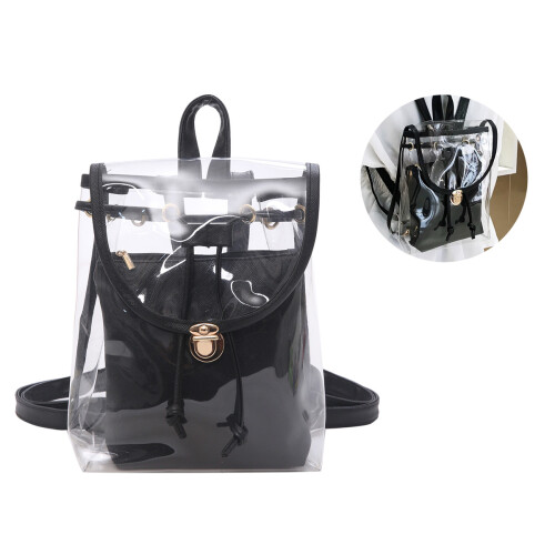 Transparente Handtasche Rucksack Candy Reise