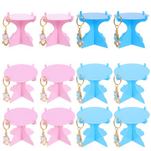1 Set Fußabdruck Schlüsselanhänger Mini Muffin Ständer Für Babyshower