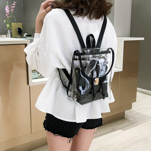Transparente Handtasche Rucksack Candy Reise 2