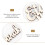 Wood Pieces Alphabet Khaki 15 Teile 8