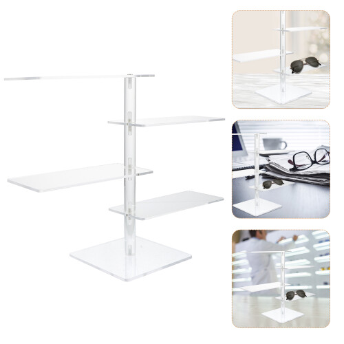 Glasses Storage Rack 1Set Einfaches Design Für Laden Showcase 2