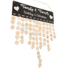 1 Set Hängender Holzkalender Für Familien Und Freunde