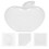 Apfelgeformtes Dip Tablett Snack Servierplatte Platte 6