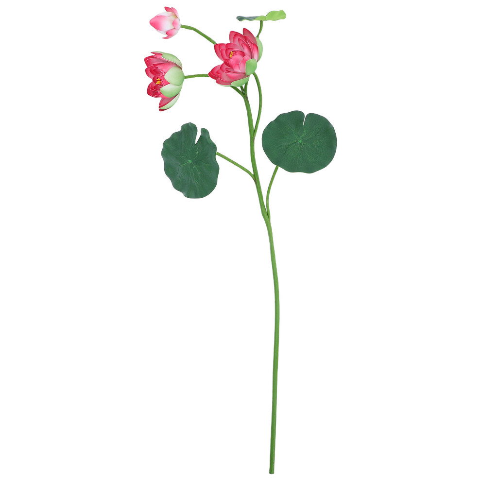 Realistyczne Sztuczne ŁOdygi KwiatóW Lotosa Z LiśćMi Do Dekoracji-image