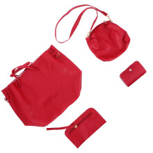 1 Set Mit 4 Einfachen Damen Schultertaschen Mit Reißverschluss