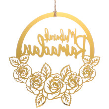 Ramadan Kranz Anhänger Eid Mubarak Hängende Für Tür Außen