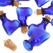 10Stk Mini Glasflaschen Mit Korkverschluss Für Bastelprojekte