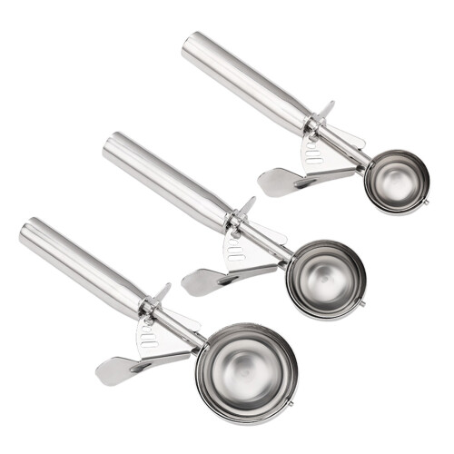 3Stk Eiskugelform Mit Auslöser Für Melonenportionierer