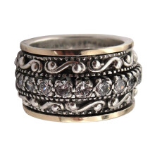 Antiker Geschnitzter Ring, Vintage-Fingerband, Gelenkdesign
