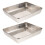 2Stk Multifunktionale Handtuchhalter Backplatten (Silber) 1