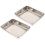 2Stk Multifunktionale Handtuchhalter Backplatten (Silber) 5