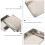 2Stk Multifunktionale Handtuchhalter Backplatten (Silber) 11