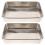 2Stk Multifunktionale Handtuchhalter Backplatten (Silber) 3