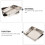 2Stk Multifunktionale Handtuchhalter Backplatten (Silber) 10