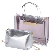 2Stk./Set Transparente Umhängetasche Für Frauen (Hellbraun)