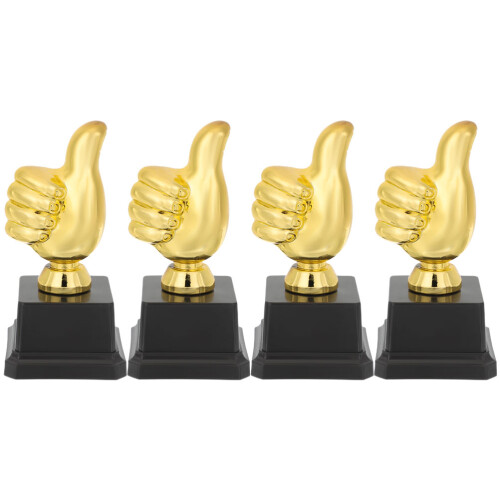 4 Unidades Troféu Polegar Para Competição 2