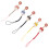 5 Unidades Pingentes De Para Bolsa, Chaveiro 4