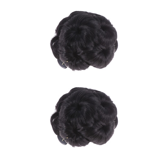 2 Unidades Presilhas Flor Chignon Extensão