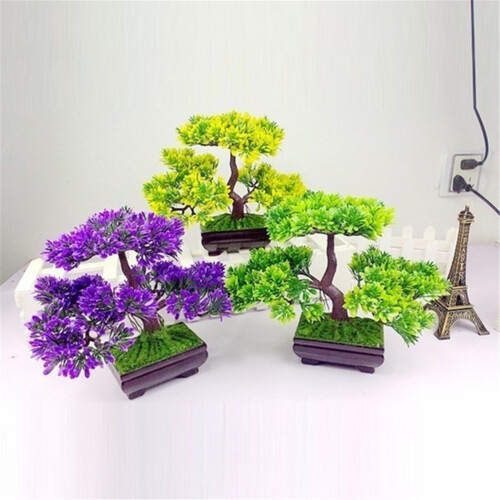 Árvore De Bonsai Artificial De Verde Para Decoração 2