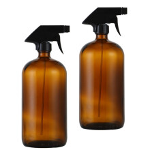 2 Sztuki Brązowy Szklana Butelka Do Rozpylania Pusta Perfumówka 500 Ml