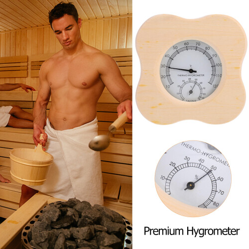 1 Higrómetro Termômetro Multifuncional Acessório Para Sauna 1