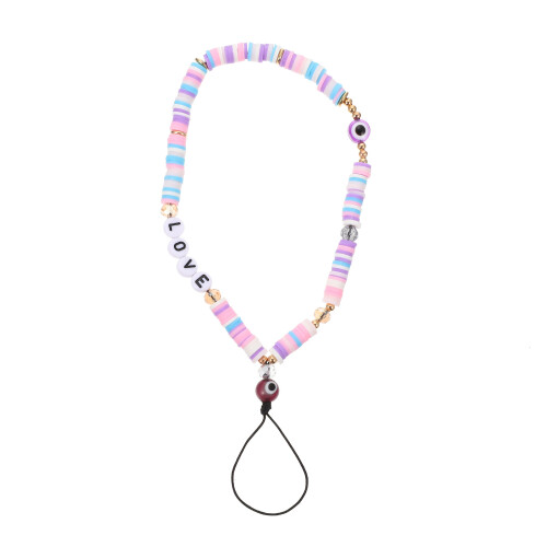 Acrylic Beaded Phone Strap Lanyard Hanging Wrist Accessory 1