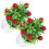 2 Unidades Árvore Artificial Bonsai Vaso Decoração 6