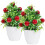 2 Unidades Árvore Artificial Bonsai Vaso Decoração 5