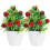 2 Unidades Árvore Artificial Bonsai Vaso Decoração 7