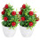 2 Unidades Árvore Artificial Bonsai Vaso Decoração 3