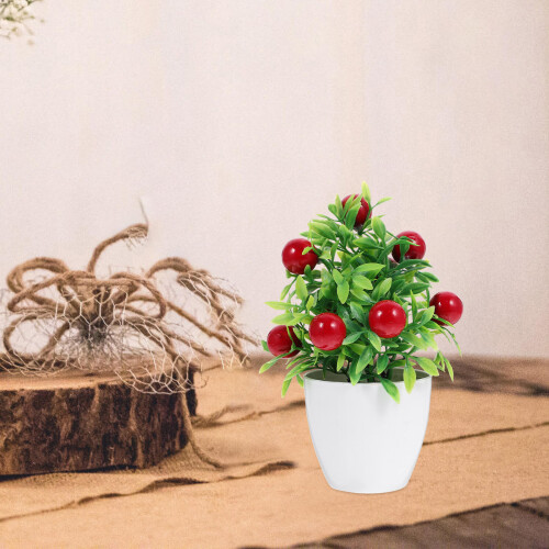 2 Unidades Árvore Artificial Bonsai Vaso Decoração 1