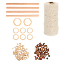 1 Set Tapisserie Diy Zubehör Holz Hängende Perlen