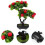 2Stk Künstlicher Topffruchtbaum Desktop- -Bonsai-Ornament 11