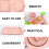 1 Set Weizenstroh Schale Reisgeschirr Teller Besteck Pink 6