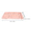 1 Set Weizenstroh Schale Reisgeschirr Teller Besteck Pink 3